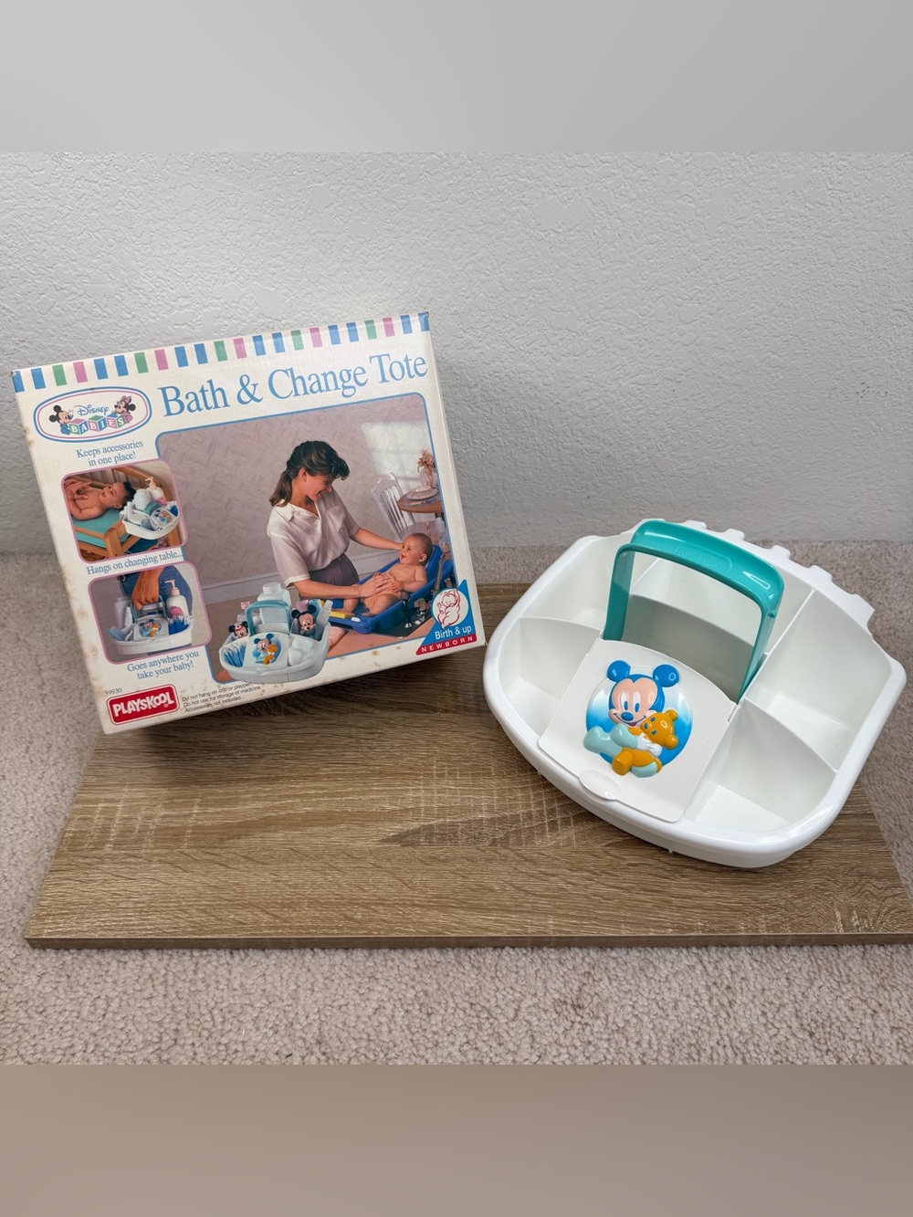 Vintage 90s Playskool Disney Baby Bath & Change Tote